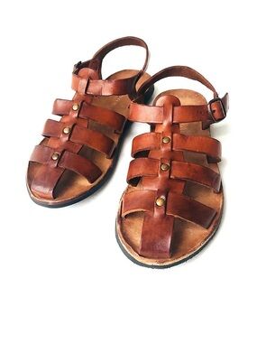 Brador Made in Italy Toarmin Gladiator Genuine Leather Sandals size 38